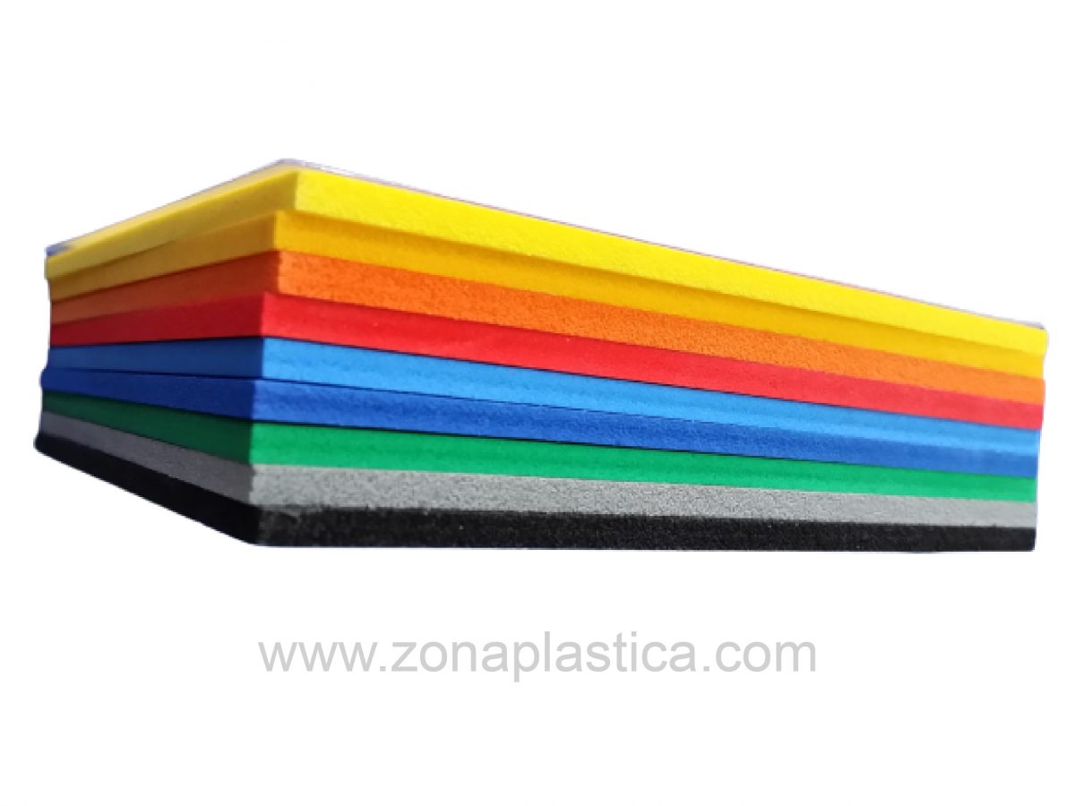 jazz Centelleo barrer PVC Espumado planchas colores – Zona Plástica