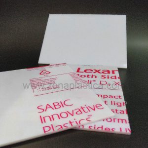 Policarbonato compacto blanco opal 2 caras U.V.