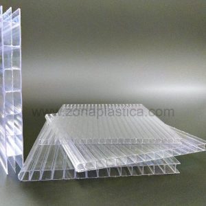 Planchas policarbonato celular incoloro
