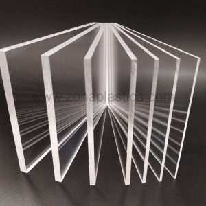 Planchas de metacrilato colada incoloras