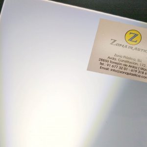 Planchas metacrilato extrusión blanco hielo