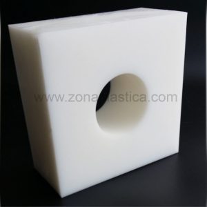 Planchas PE-HD color blanco natural