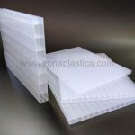 Planchas policarbonato celular blanco hielo